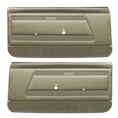 68 FIREBIRD "STANDARD" FRONT DOOR PANELS (UNASSEMBLED) - WILLOW GOLD
