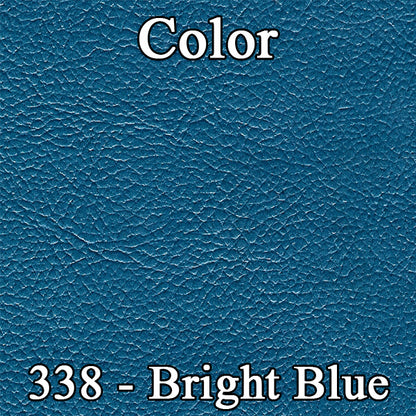 69 BARRACUDA "STANDARD" CONV. REAR UPHOLSTERY- BRIGHT BLUE