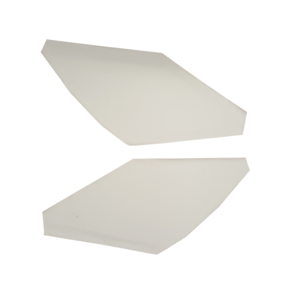 64-65 F-85/CUTLASS/442 SAIL PANEL BOARDS W/ COURTESY LIGHTS (BASKETWEAVE) - WHITE