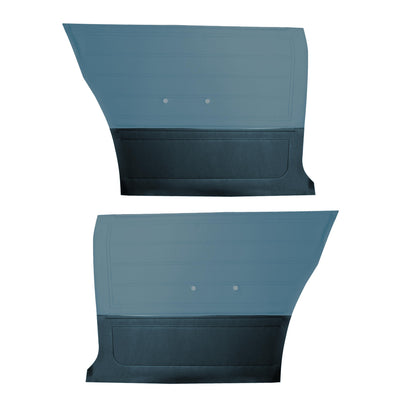 65 CHEVELLE/MALIBU HARDTOP REAR PANELS - LIGHT BLUE/MEDIUM BLUE