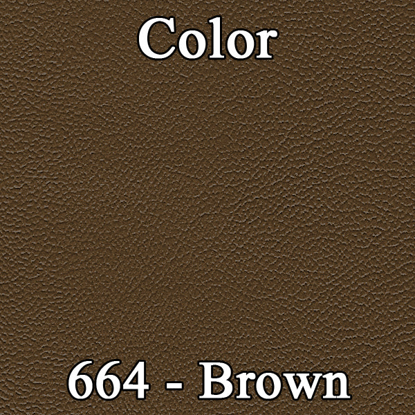 71 DUSTER/DEMON "STANDARD" REAR UPHOLSTERY- BROWN