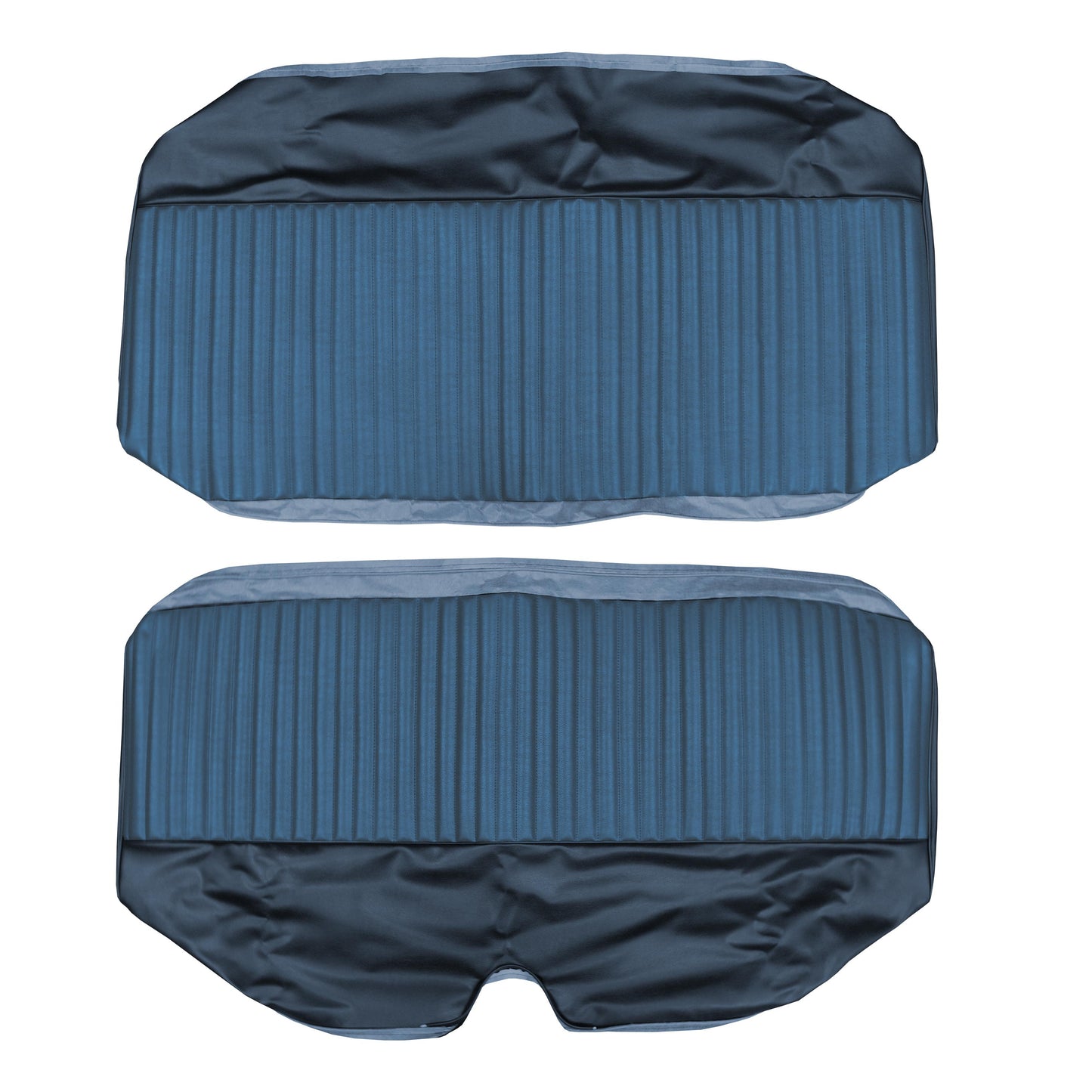69 DART SWINGER HARDTOP REAR UPHOLSTERY - LIGHT BLUE/DARK BLUE