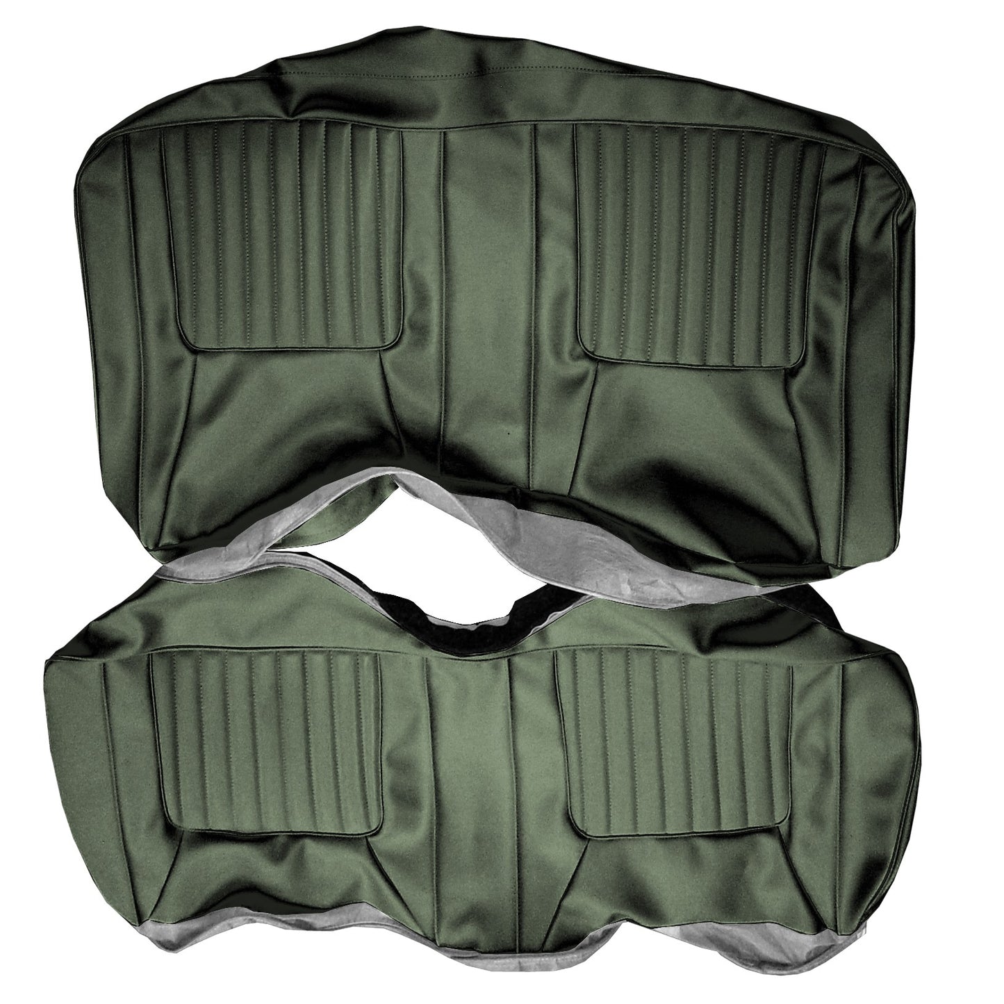 71 CHALLENGER "DELUXE" CONV. REAR UPHOLSTERY - GREEN