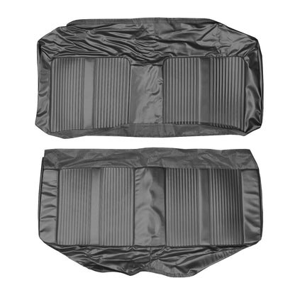 64 GTO/LEMANS HARDTOP REAR UPHOLSTERY - BLACK