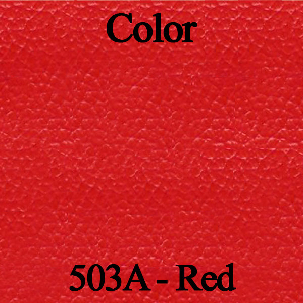 73 GREMLIN HARDTOP REAR UPHOLSTERY - RED/BLACK