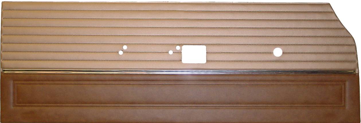66 CORONET 440 FRONT DOOR PANELS - SRM LIGHT GOLD/GOLD