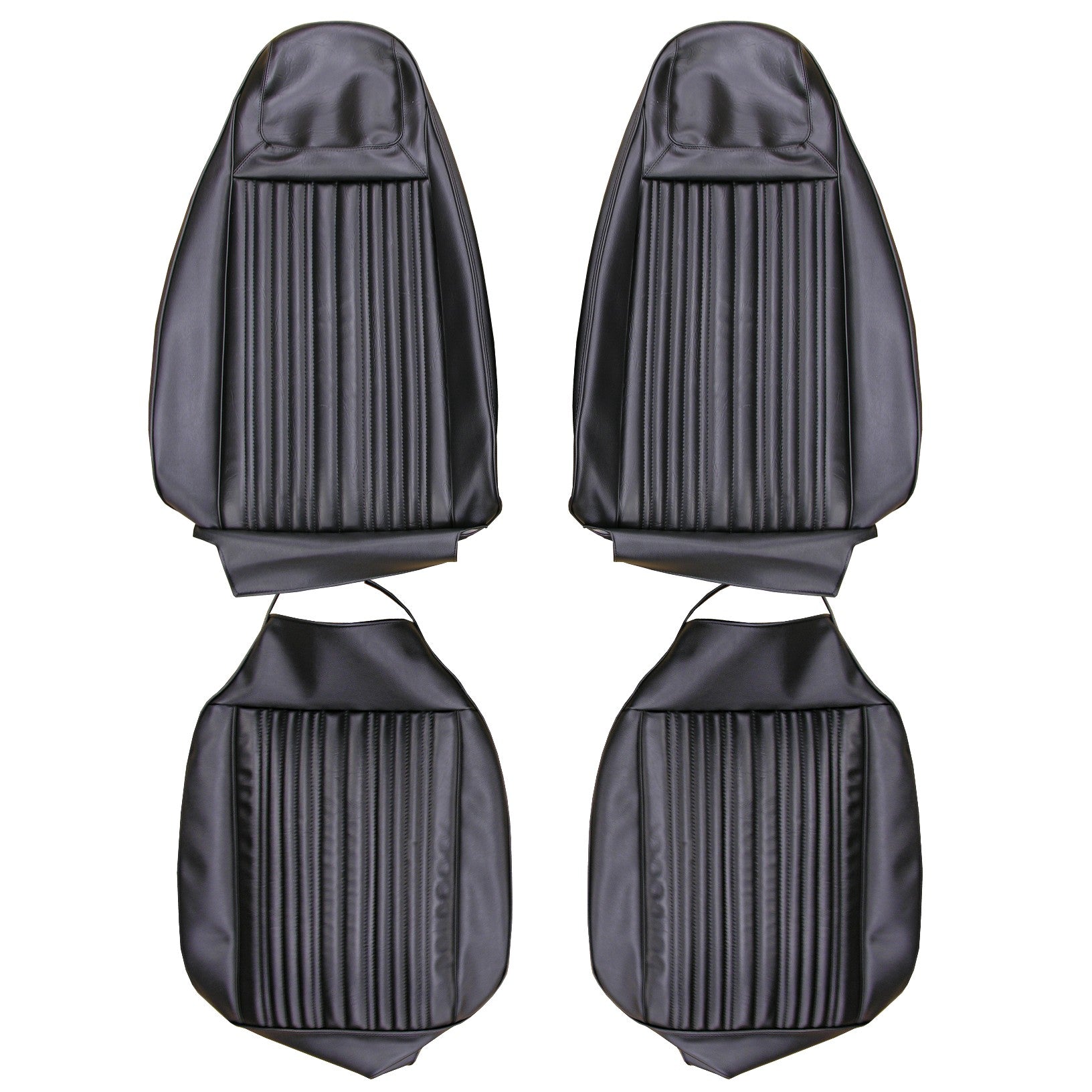 71 Dart Swinger/Scamp Bucket Seat Upholstery - Black - Legendary