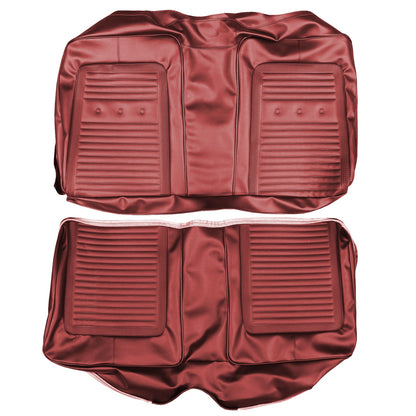 66 BARRACUDA FASTBACK REAR UPHOLSTERY - RED