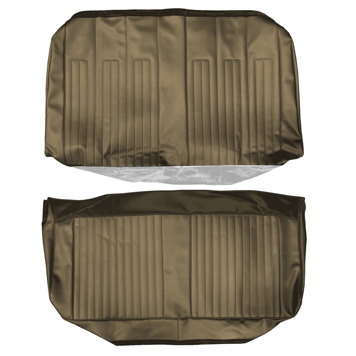 68 GTO/LEMANS CONVERTIBLE REAR UPHOLSTERY - WILLOW GOLD