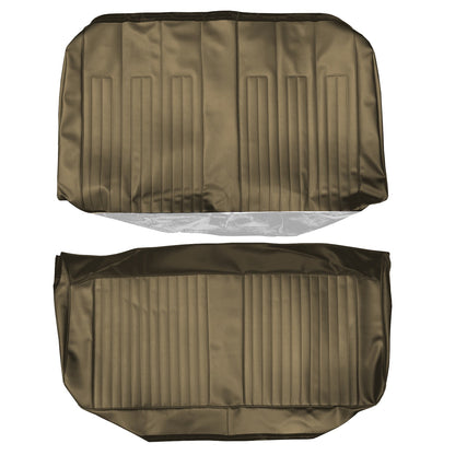 68 GTO/LEMANS CONVERTIBLE REAR UPHOLSTERY - WILLOW GOLD