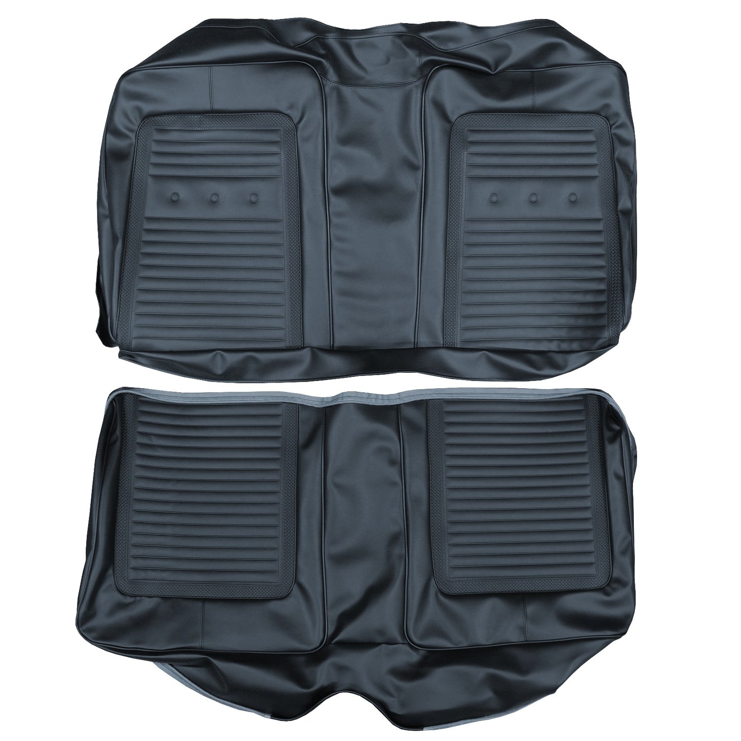 66 BARRACUDA FASTBACK REAR UPHOLSTERY - NAVY