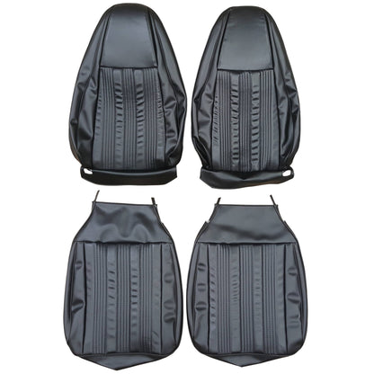 70 DART CUSTOM/SWINGER BUCKET SEAT UPHOLSTERY - BLACK