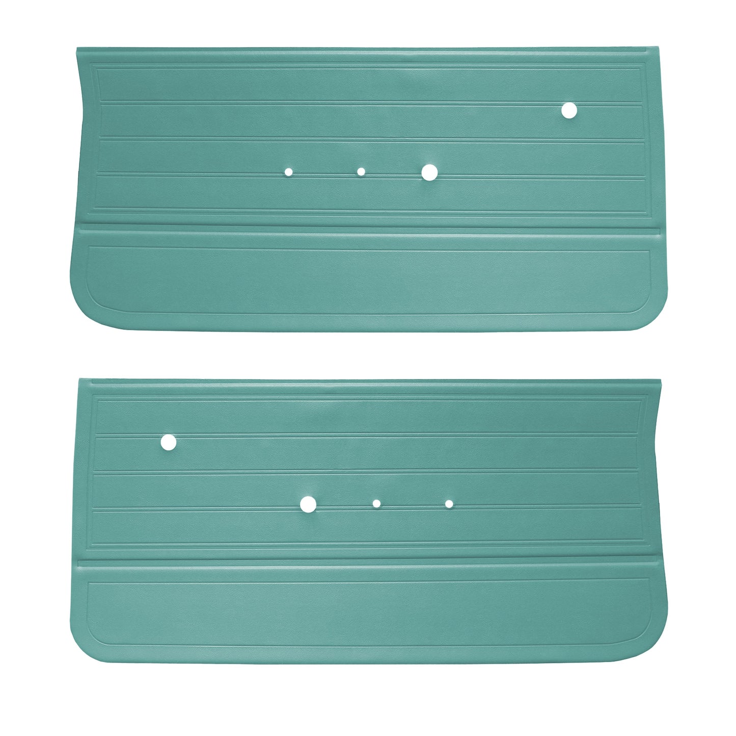 65 CHEVELLE/MALIBU FRONT DOOR PANELS - SRM LIGHT AQUA