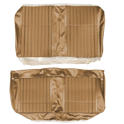 70 GTO/LEMANS SPORT HARDTOP REAR UPHOLSTERY - SADDLE