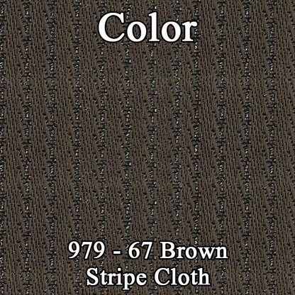 67 CLOTH BENCH - BROWN/LT GOLD