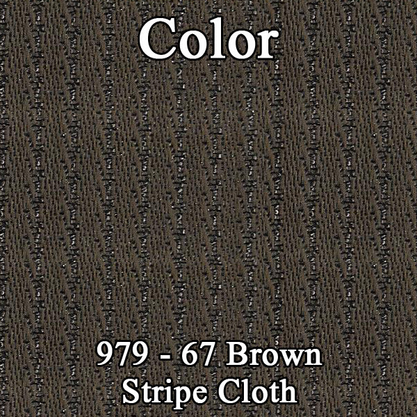 67 CLOTH SDN REAR - BROWN/GOLD
