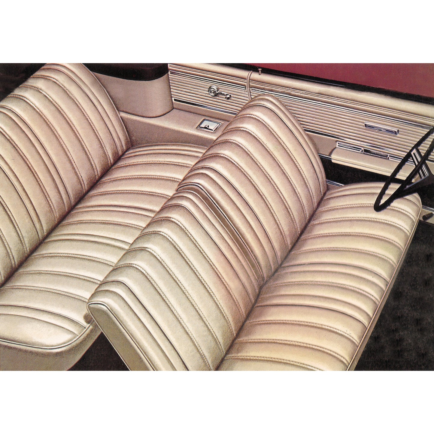 66 SKYLARK SPLIT BENCH UPHOLSTERY - PARCHMENT