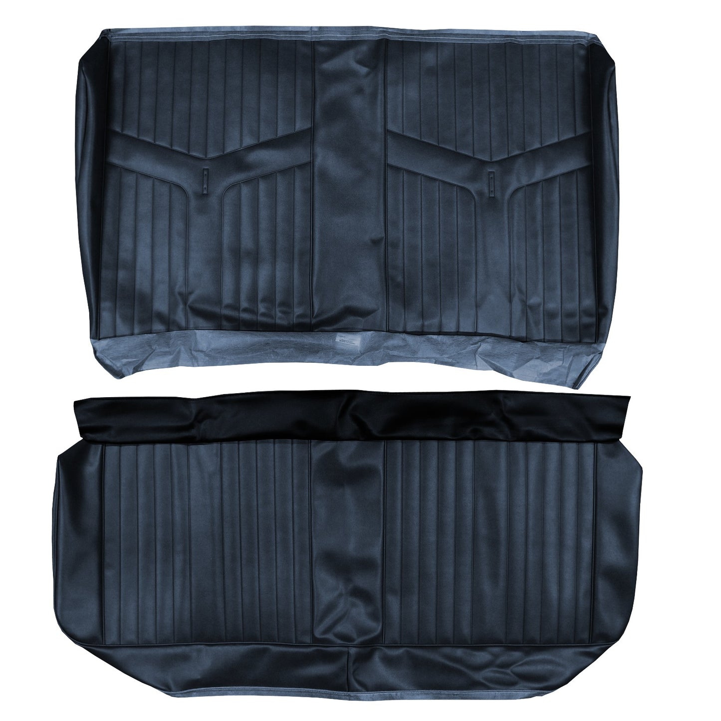 69 GTO/LEMANS HARDTOP REAR UPHOLSTERY - BLUE