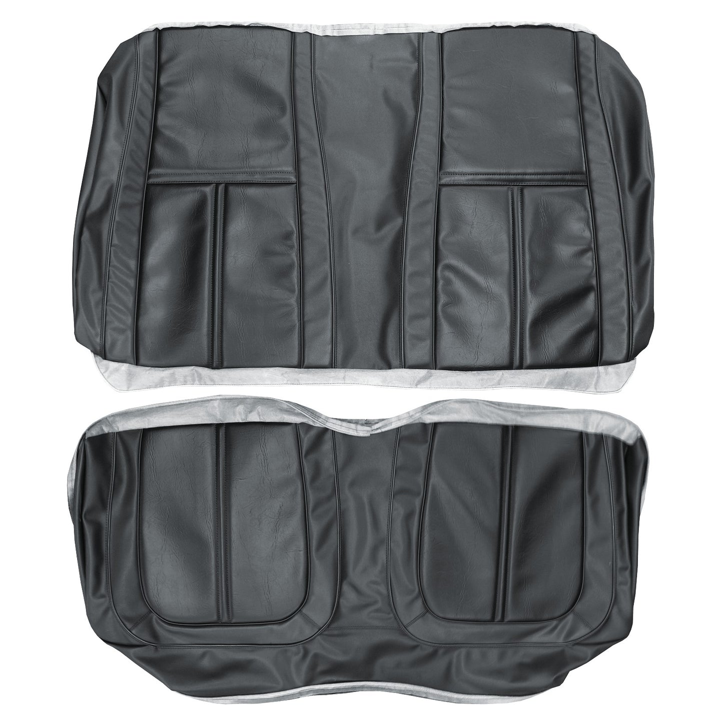 71 SATELLITE SEBRING/ROADRUNNER "DECOR" REAR UPHOLSTERY - GUNMETAL