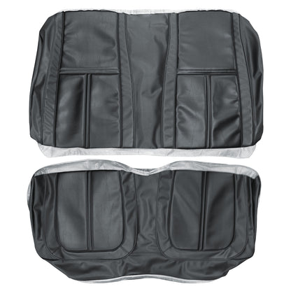 71 SATELLITE SEBRING/ROADRUNNER "DECOR" REAR UPHOLSTERY - GUNMETAL