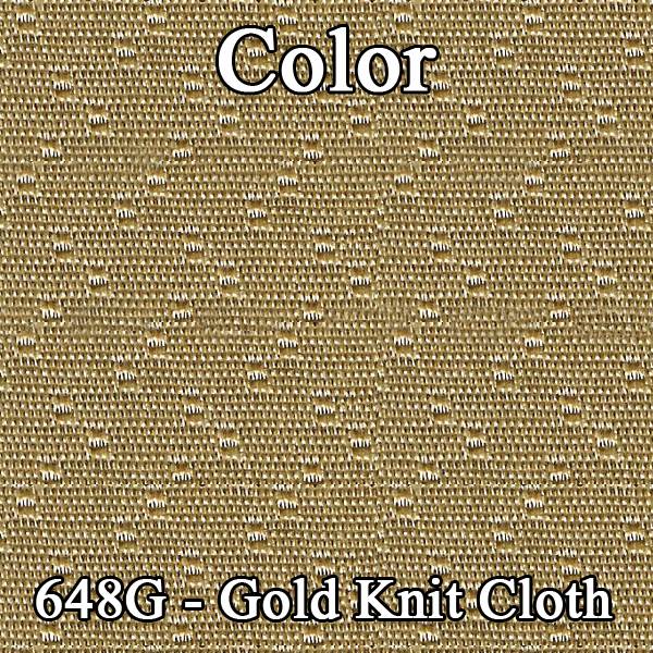 70 MONTE CARLO HARDTOP REAR CLOTH UPHOLSTERY - SRM GOLD CLOTH/GOLD