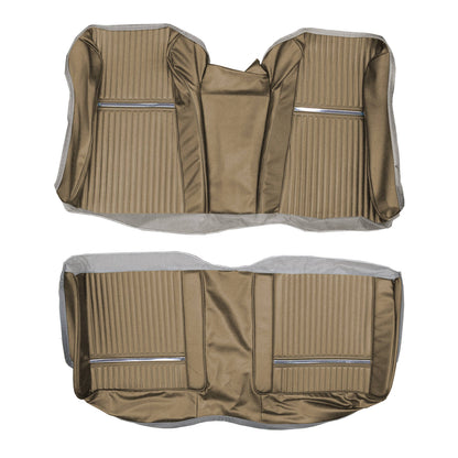 65 SPORT FURY HARDTOP REAR UPHOLSTERY - GOLD