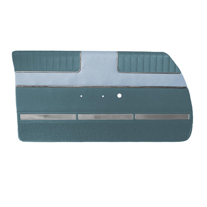 63 SPORT FURY FRONT DOOR PANELS (UNASSEMBLED) - BLUE W/ LIGHT BLUE ACCENT
