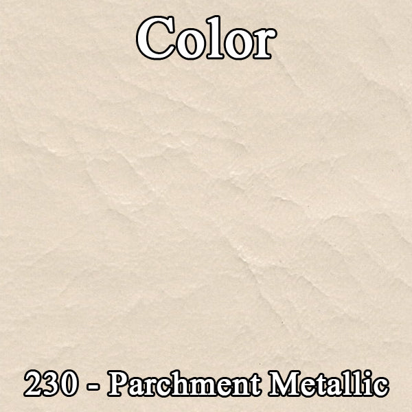 68 SPORT FURY BUCKET SEAT UPHOLSTERY - SRM PARCHMENT W/ GOLD ACCENT