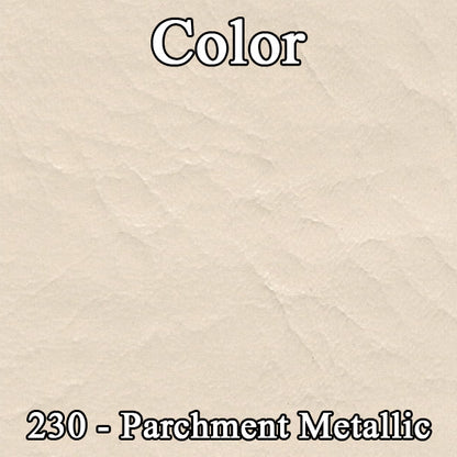 68 SPORT FURY BUCKET SEAT UPHOLSTERY - SRM PARCHMENT W/ GOLD ACCENT