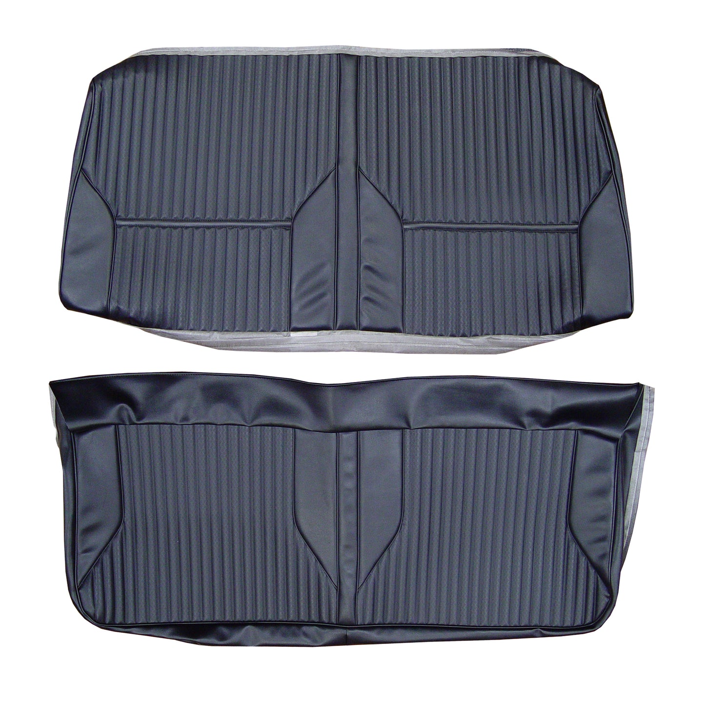 69 CUTLASS 'S'/442 CONVERTIBLE REAR UPHOLSTERY - BLACK