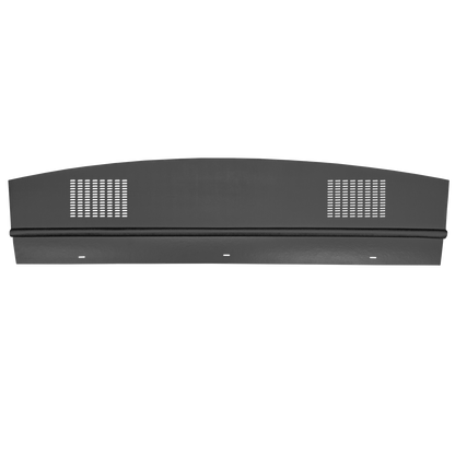 63 DODGE/PLYMOUTH B-BODY HARDTOP PACKAGE TRAY WITH SPEAKER CUT-OUTS - BLACK