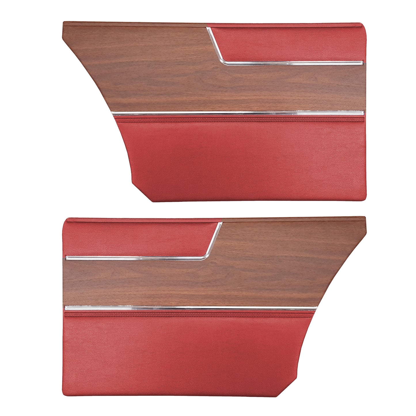 69 BARRACUDA "DELUXE" HARDTOP REAR PANELS - RED