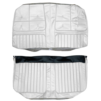 70 CUTLASS SUPREME/442 CONVERTIBLE REAR UPHOLSTERY - PEARL WHITE