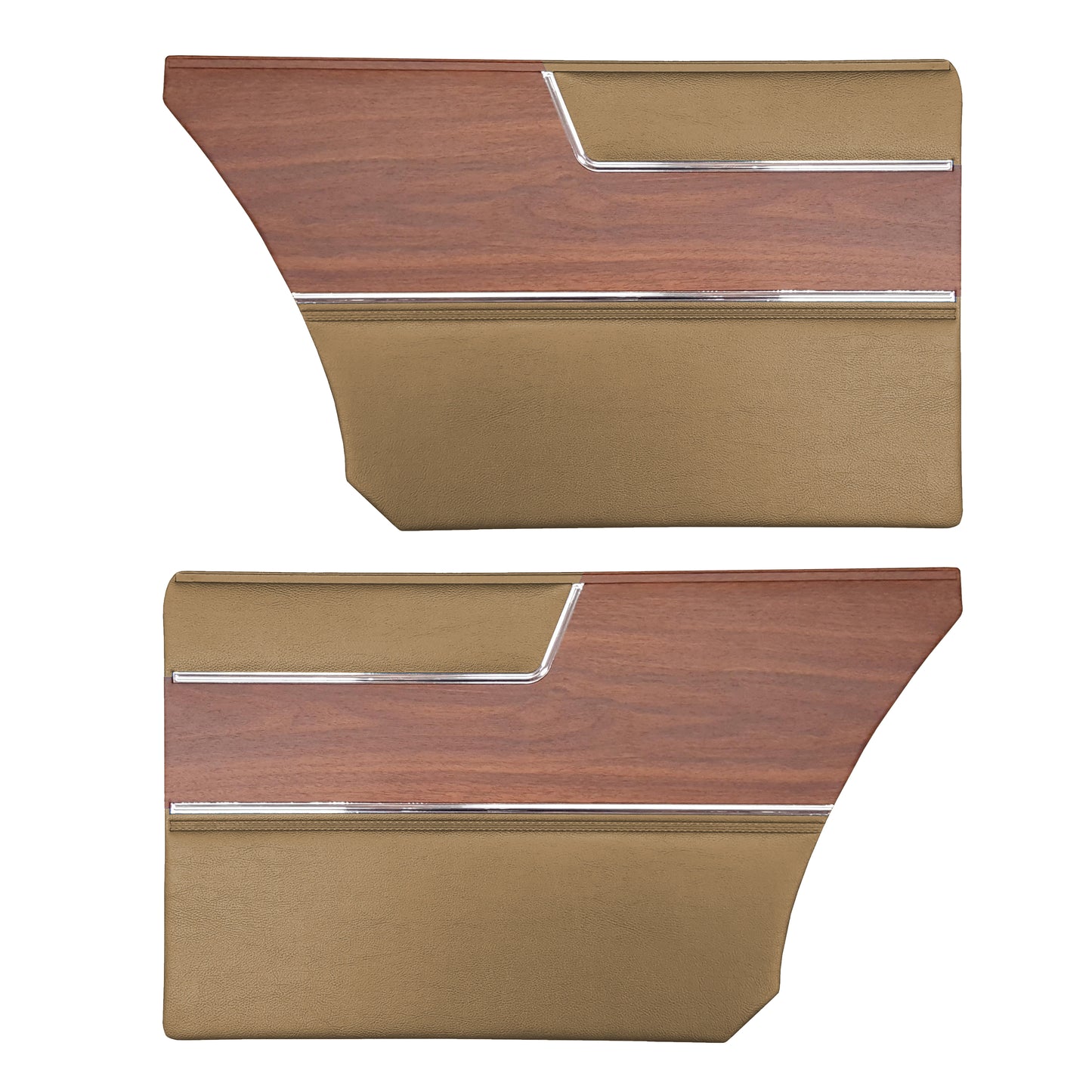 69 BARRACUDA "DELUXE" HARDTOP REAR PANELS - SADDLE