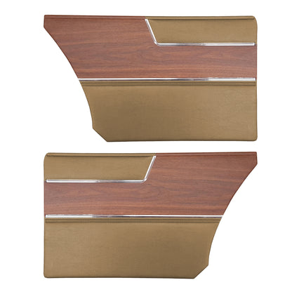69 BARRACUDA "DELUXE" HARDTOP REAR PANELS - SADDLE