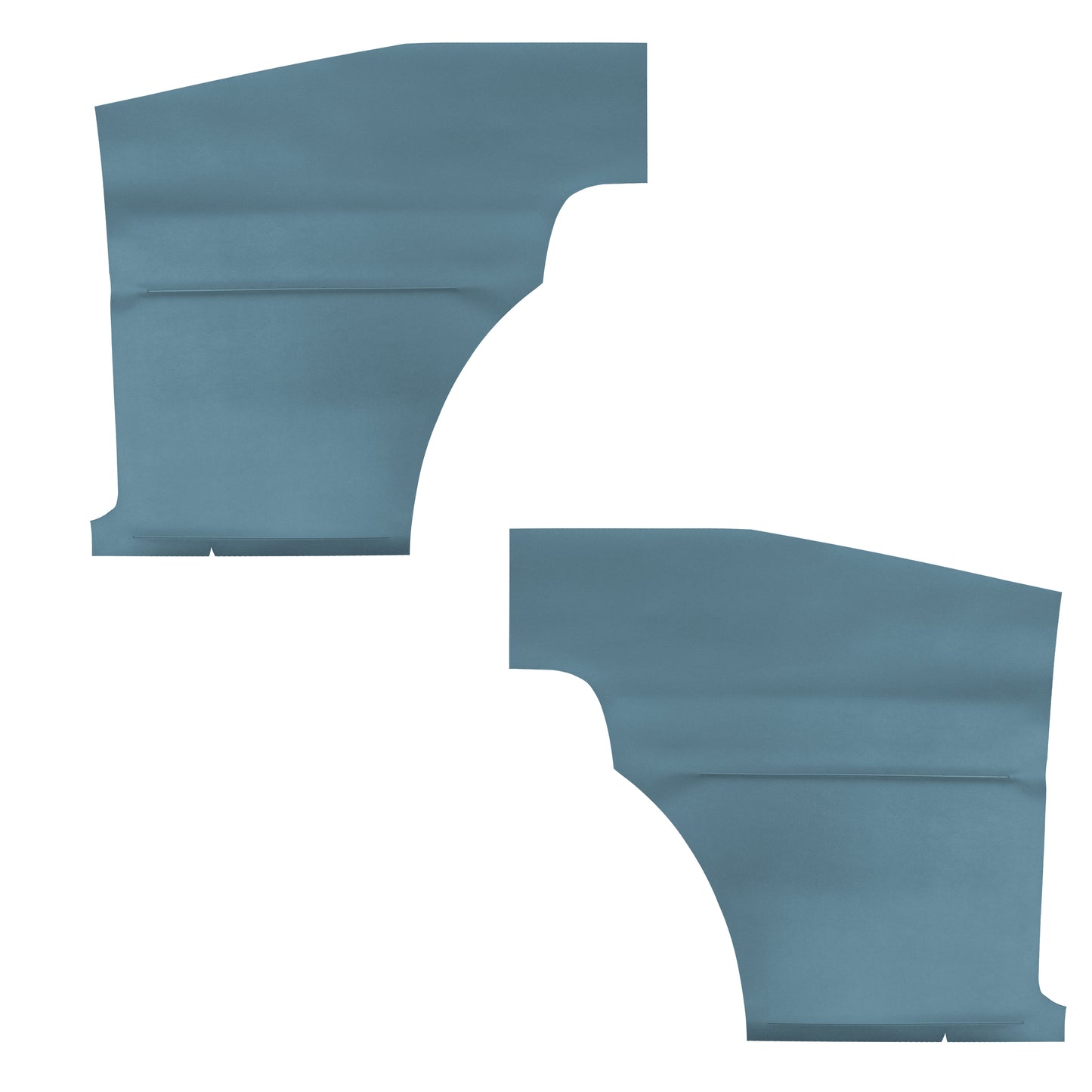 68 CAMARO "DELUXE" HARDTOP REAR PANELS W/ FIXED SEAT (UNASSEMBLED) - BLUE