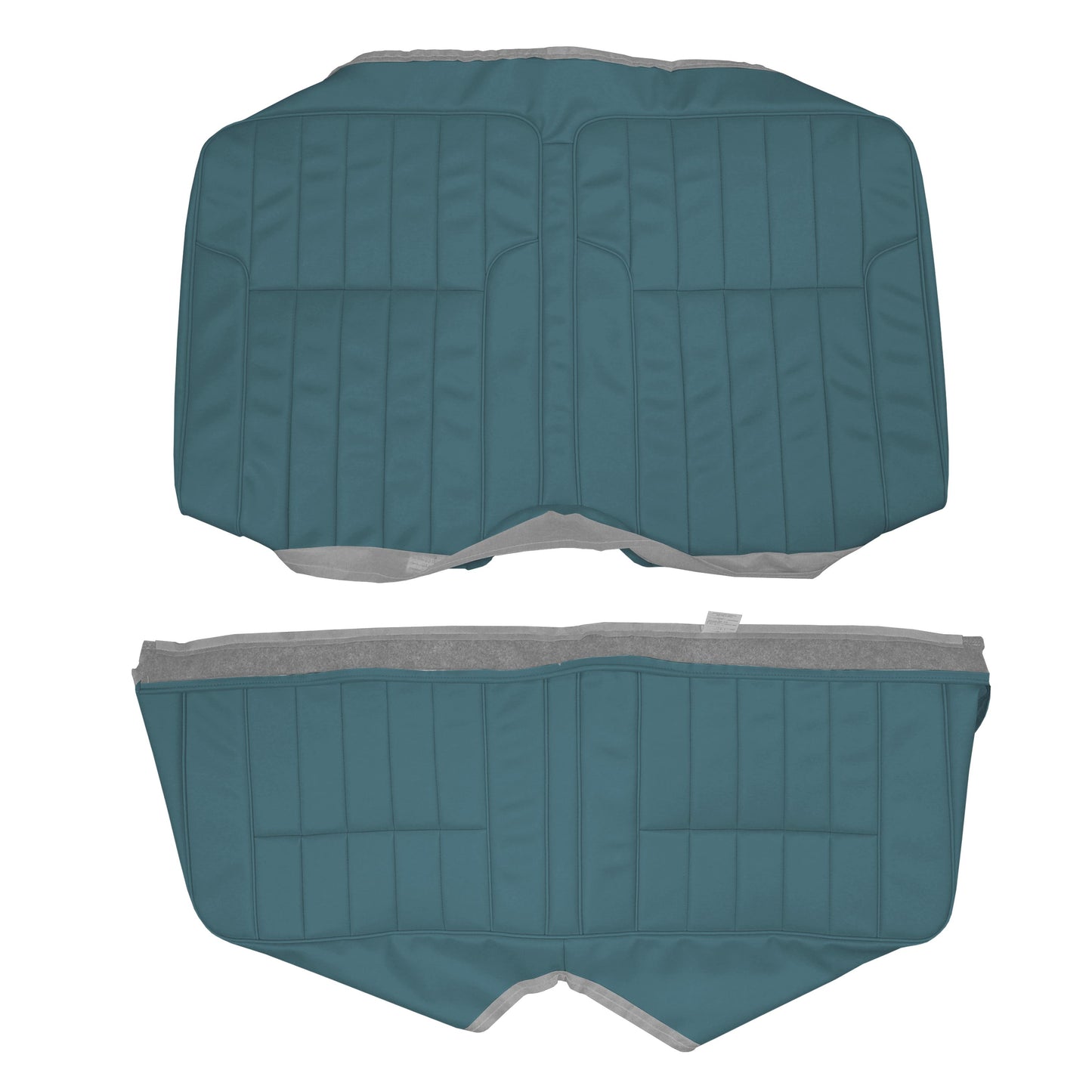 68 FIREBIRD "DELUXE" FIXED HTP REAR UPHOLSTERY - TURQUOISE