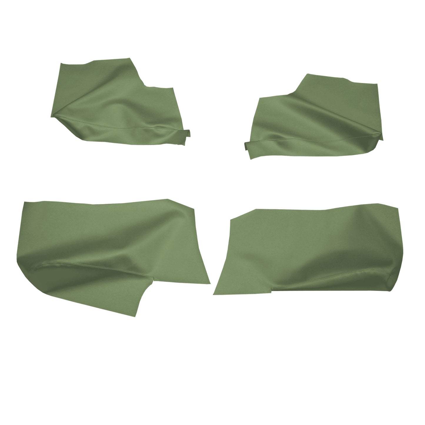 69 GM A-BODY CONVERTIBLE REAR ARMREST PANEL PANEL COVERS - LIGHT GREEN