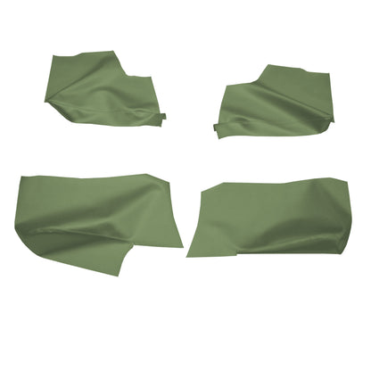 69 GM A-BODY CONVERTIBLE REAR ARMREST PANEL PANEL COVERS - LIGHT GREEN