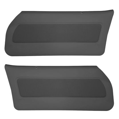 76 CAMARO "DELUXE" DOOR PANELS (PRE-ASSEMBLED) -  BLACK