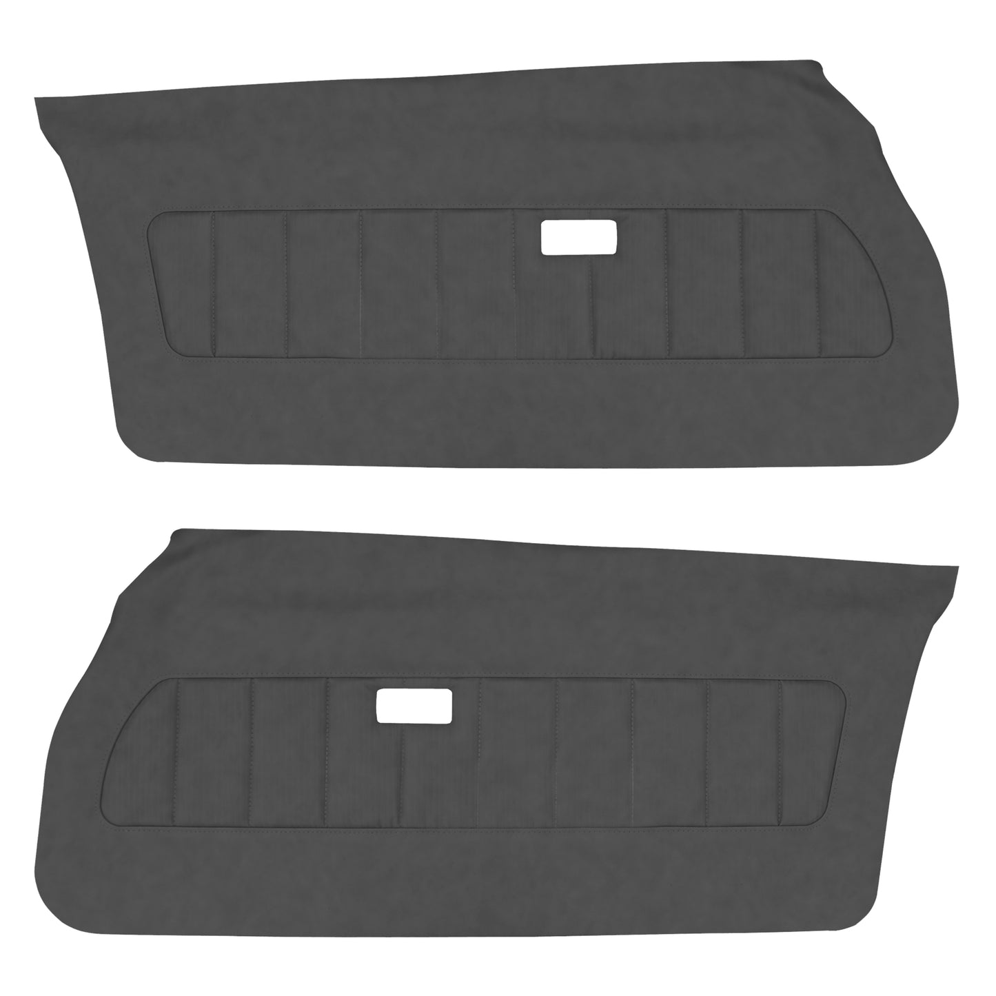 77 CAMARO "DELUXE" DOOR PANELS (UNASSEMBLED) -  BLACK