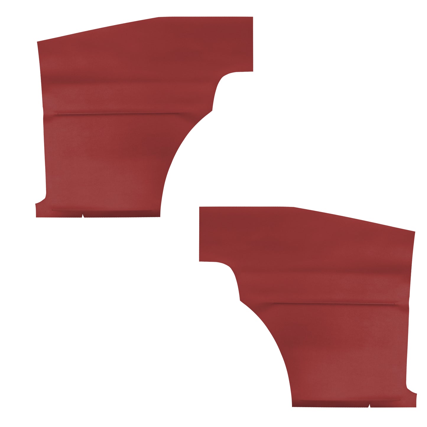 69 CAMARO "DELUXE" HARDTOP REAR PANELS W/ FIXED SEAT (UNASSEMBLED) - RED