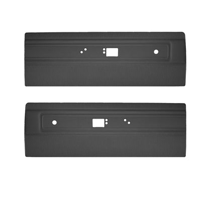 68 DART/VALIANT 100 FRONT DOOR PANELS - BLACK