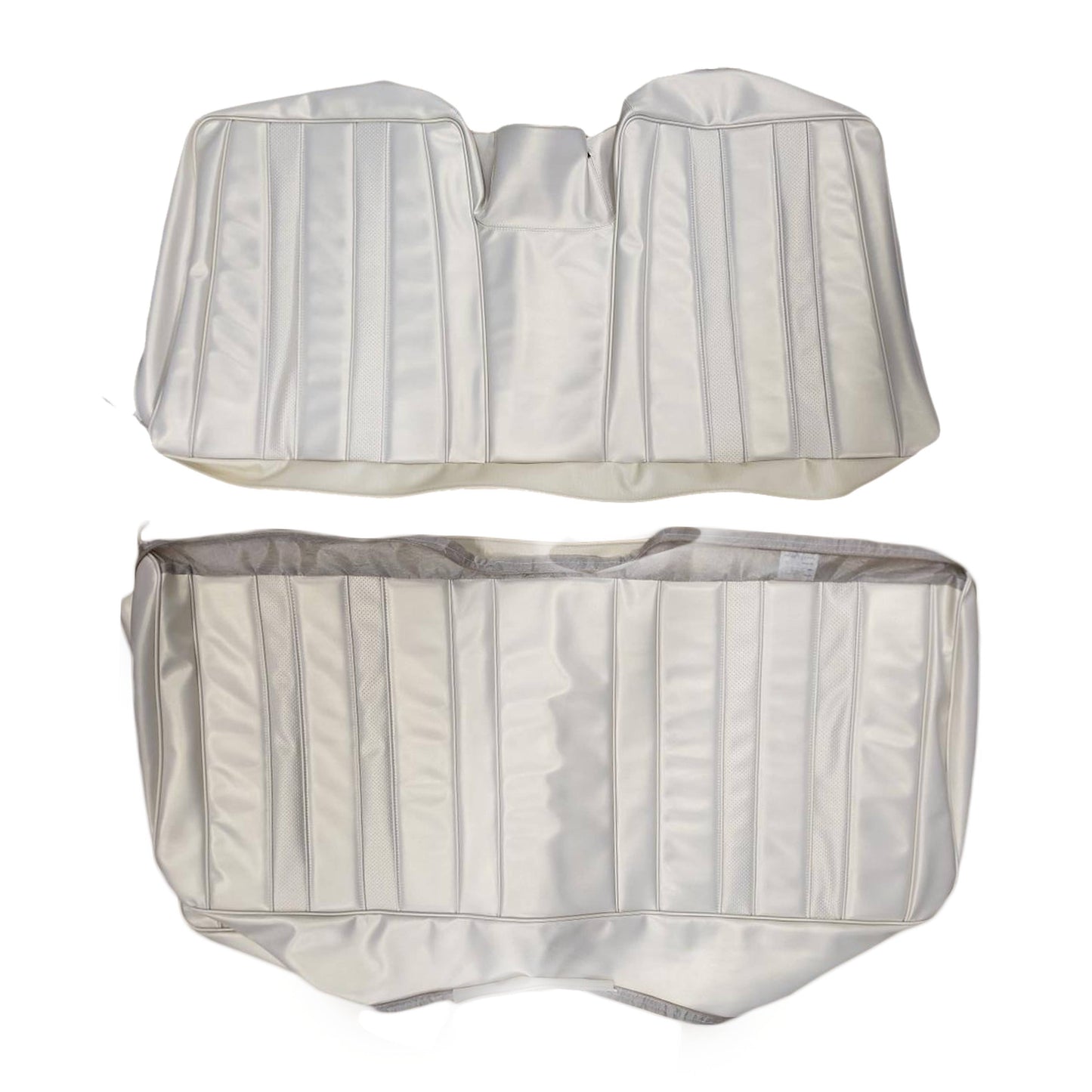 68 SPORT FURY CONVERTIBLE REAR UPHOLSTERY - PEARL WHITE