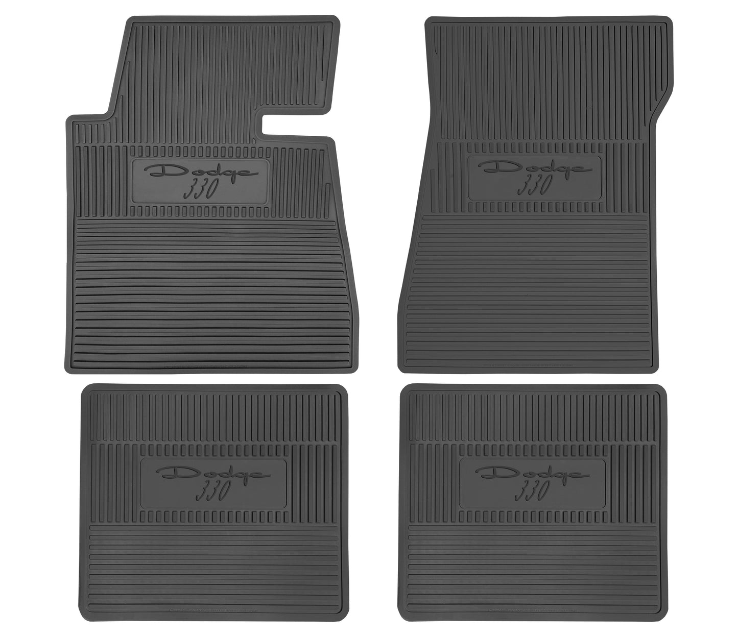 63-64 'DODGE 330' FLOOR MATS W/ AUTOMATIC TRANSMISSION - BLACK