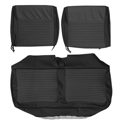 66 DART 270 SPLIT BENCH UPHOLSTERY - DARK GRAY/BLACK