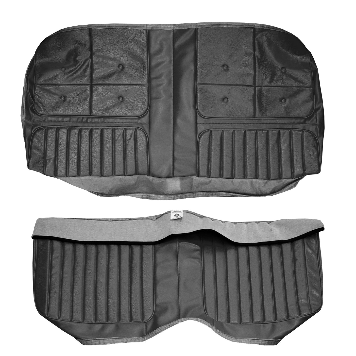 70 CUTLASS SUPREME HOLIDAY COUPE REAR UPHOLSTERY - BLACK