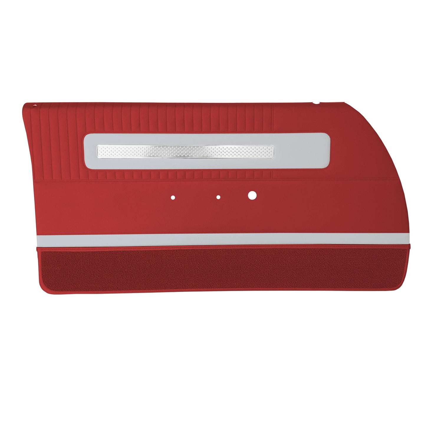 64 POLARA 500 FRONT DOOR PANELS (PRE-ASSEMBLED) - RED W/ PEARL WHITE ACCENT
