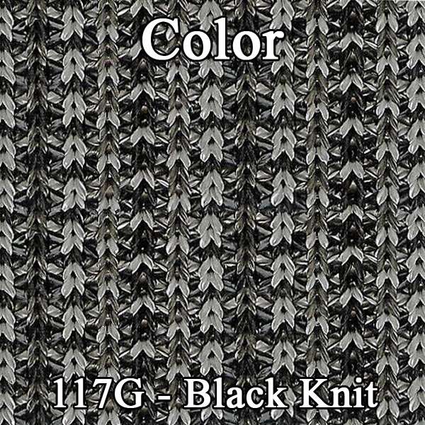 74 CAMARO FRONT DOOR PANELS "DELUXE"- SRM BLACK KNIT/BLACK