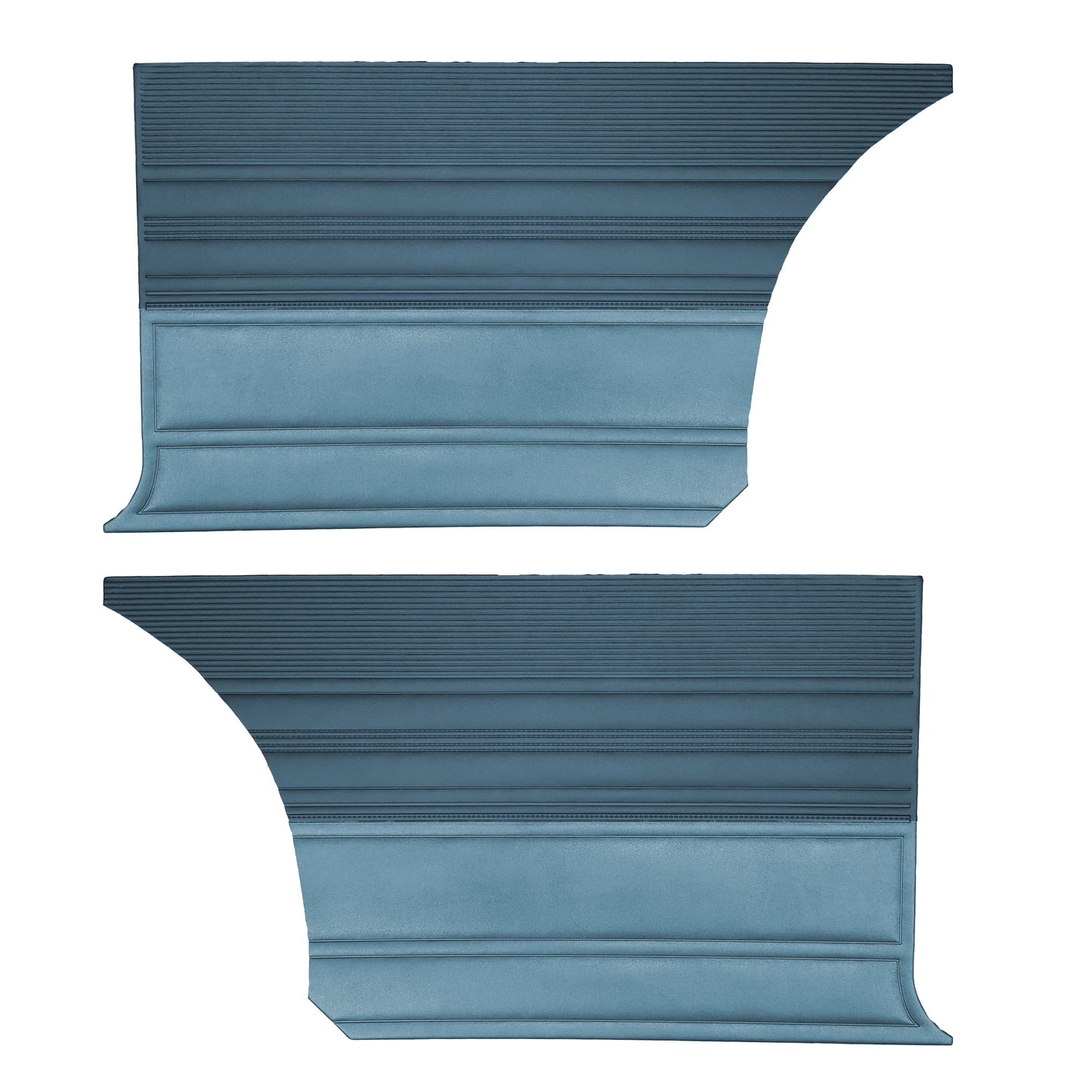 68 CORONET RT/500 HARDTOP REAR PANELS - DARK BLUE/LIGHT BLUE